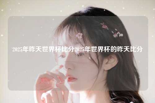 2025年昨天世界杯比分2025年世界杯的昨天比分
