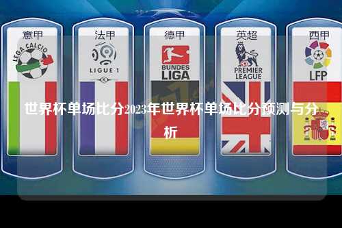 世界杯单场比分2023年世界杯单场比分预测与分析